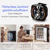 MEDION® LIFE Gefrierschrank MD370018 Schwarz, 85 L Nutzinhalt, 3 Türfächer, manuelle Abtauung, Temperaturbereich 0–5 °C, Energieklasse C, leiser Kompressorbetrieb (39 dB), wechselbarer Türanschlag
