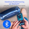 MEDION® LIFE® P61768 Tragbarer Bluetooth® Lautsprecher XL, Dual Illuminated & Lightstrip (RGB-Lichteffekte), Bluetooth® 5.3, integrierter Akku mit bis zu 30 Stunden Laufzeit, robustes & mobiles Design, 2 x 25 W + 50 W RMS