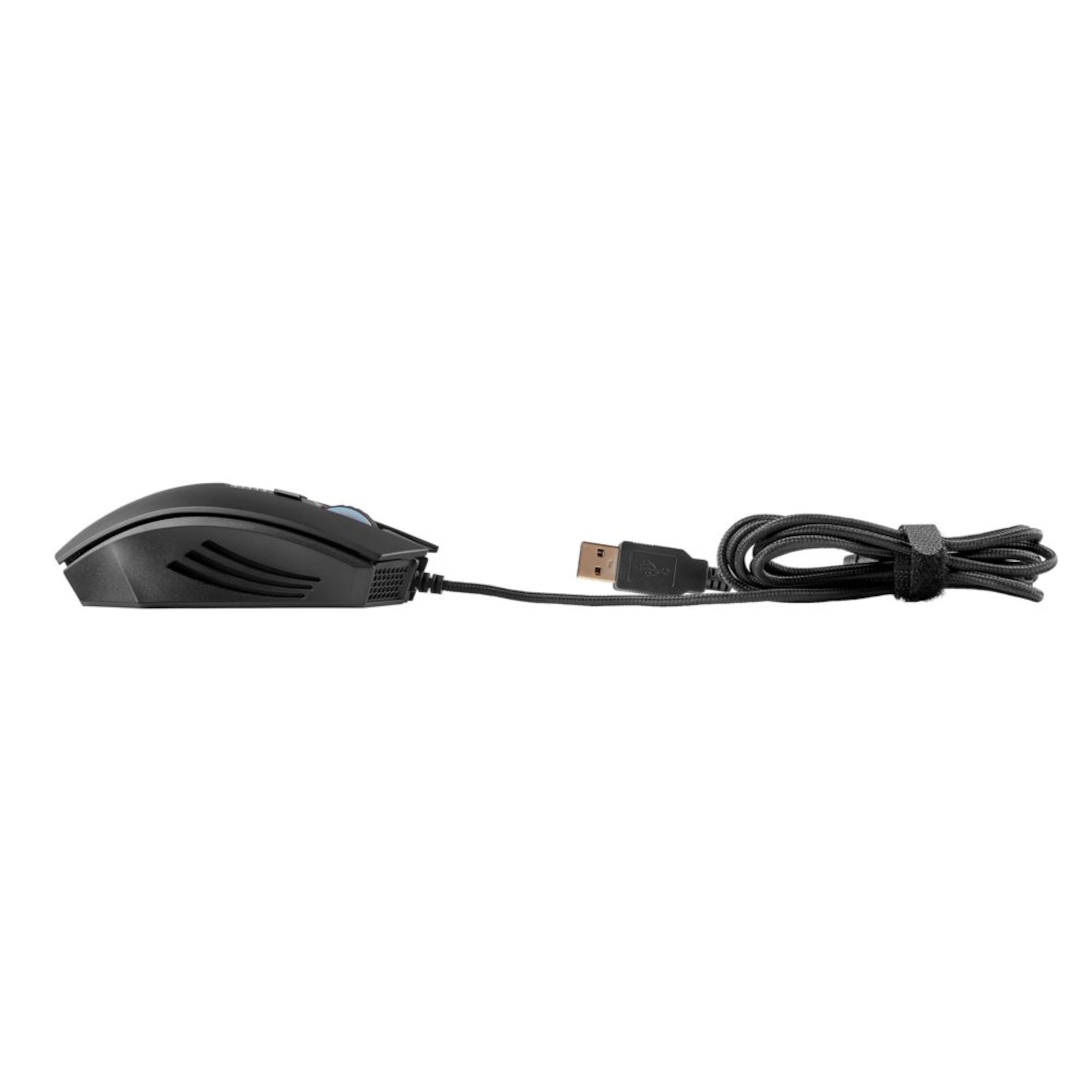 MEDION® E81091 6-Tasten Maus, mit LED-Beleuchtung, optische Auflösung bis zu 2.400 dpi, vergoldeter USB-Stecker