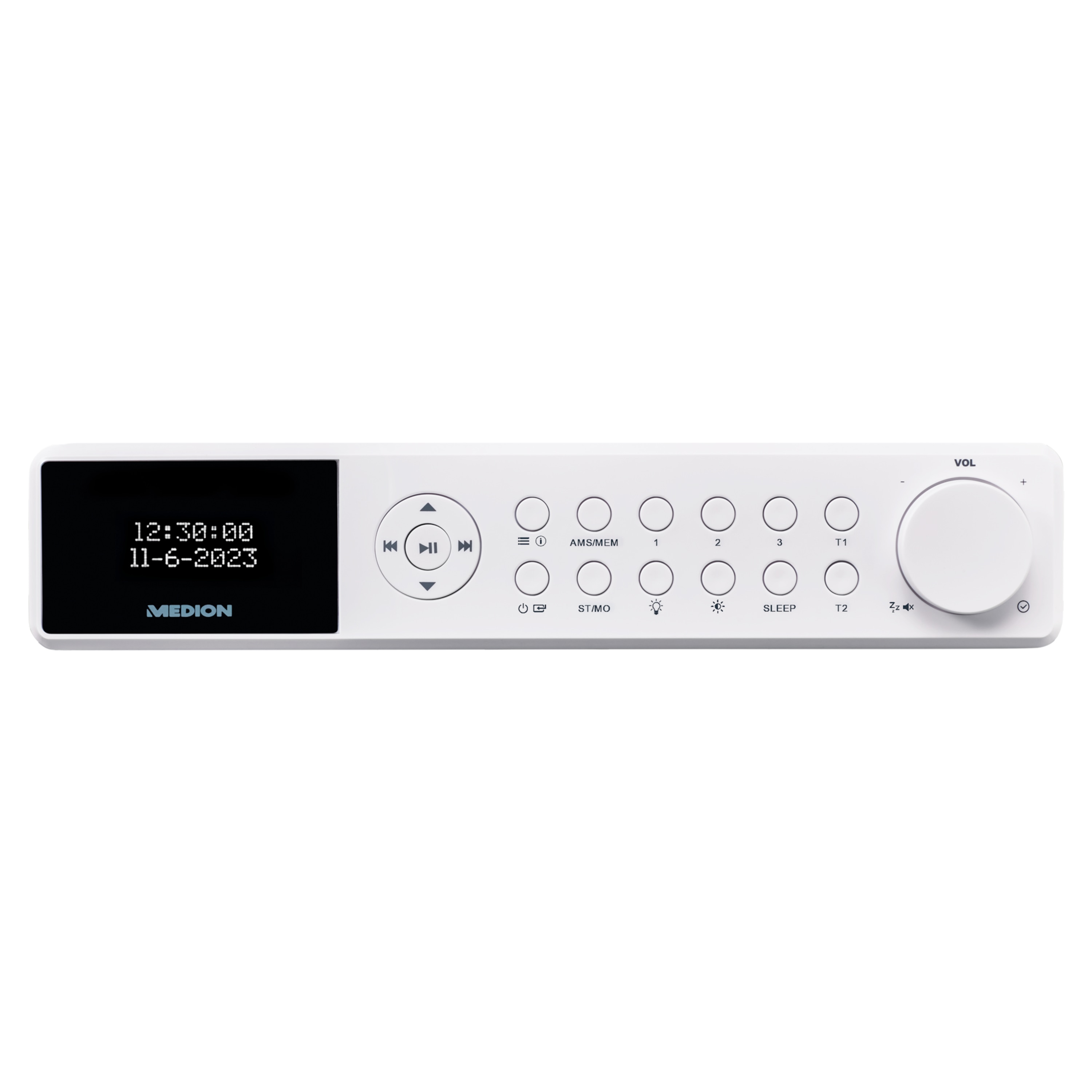 MEDION® LIFE® E66660 DAB+ Stereo Küchen-Unterbauradio, LCD-Display, DAB+/PLL-UKW Radio, Bluetooth® 5.0, 2 x 1,5 W RMS