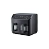 MEDION® LIFE® P20 XXL Twin Doppelzonen-Heißluftfritteuse MD 11760, 100 Rezepte in der Life+ App, 2 separate Garzonen, 9 Automatikprogramme, 8,7 L Gesamt-Nutzinhalt, 2.600 Watt, Temperatur einstellbar bis 200 °C