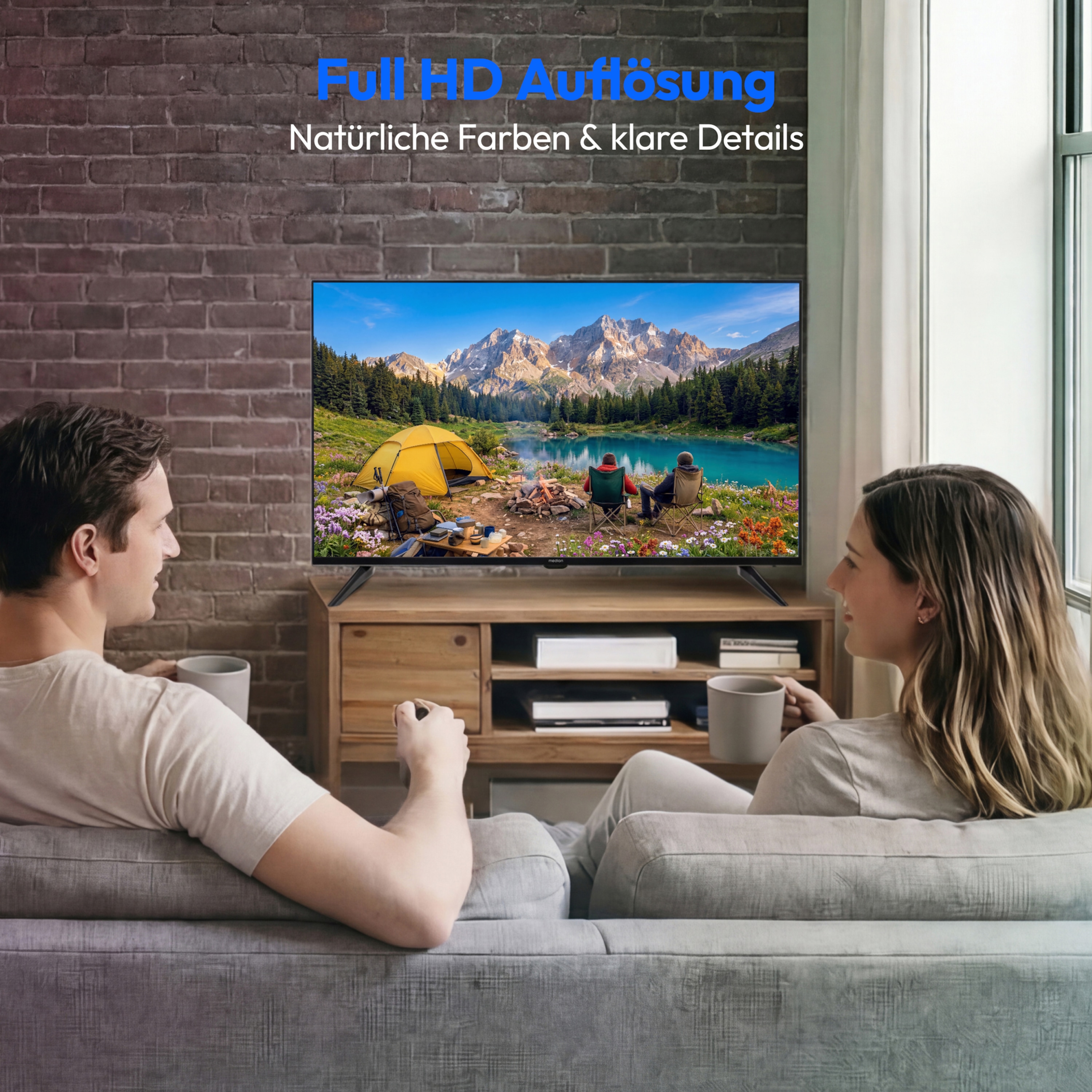 MEDION® LIFE MD 840003 TV (2026), 100,3 cm (40''), Full HD, HD Triple Tuner, integrierter DVD-Player, integrierter Mediaplayer, CI+ Schnittstelle