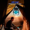 MEDION® LIFE Camping Ventilator E10 TF, 20 W Leistung, 5 Geschwindigkeitsstufen, 110° Oszillation, 10.000 mAh Akku, als Powerbank nutzbar, LED
