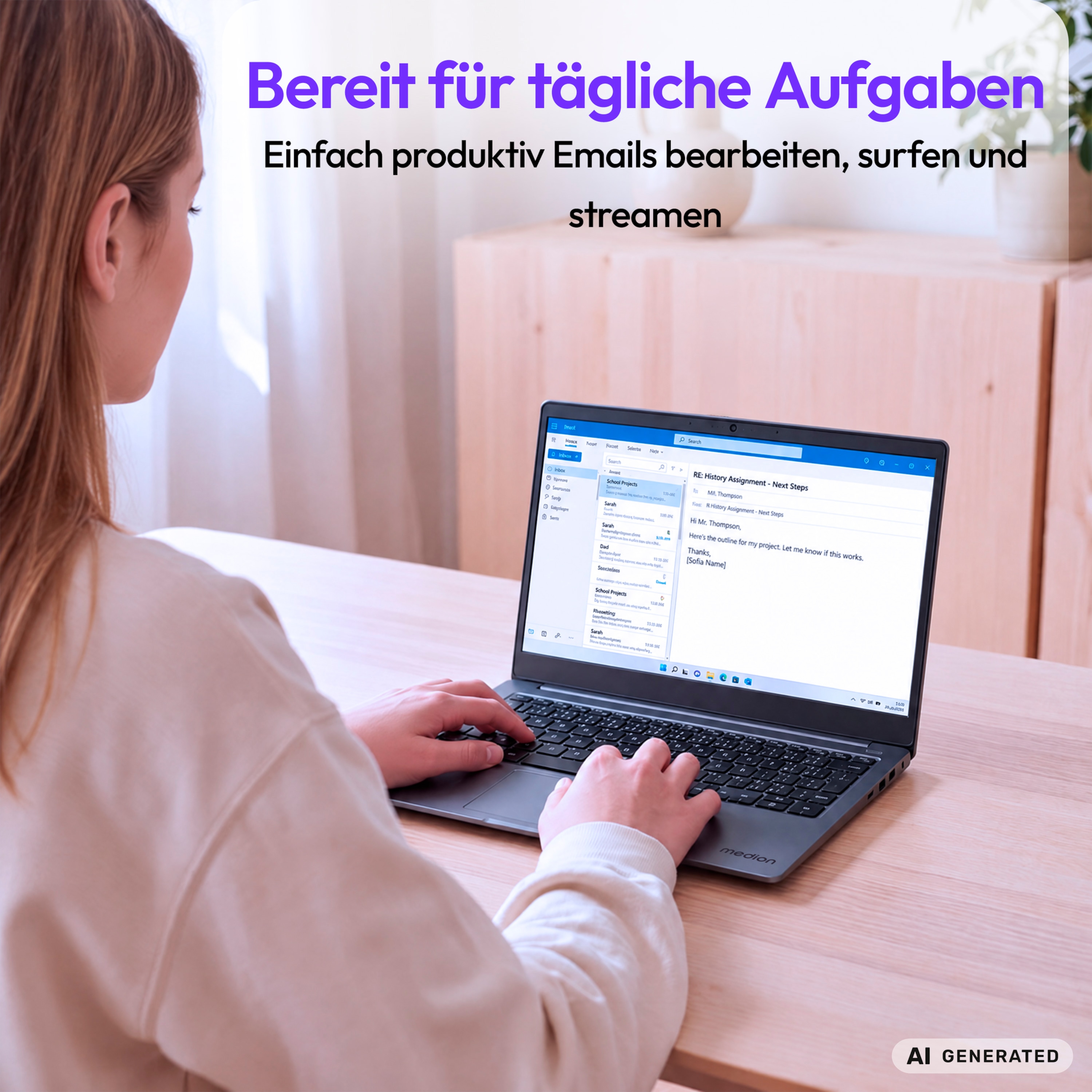 MEDION® Avantum 14 E1e Laptop, Intel® Celeron® N4500, Windows 11 Home, 35,5 cm (14'') FHD Display, 128 GB Flash-Speicher, 8 GB RAM, KEIN NETZTEIL