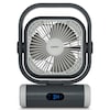 MEDION® LIFE Camping Ventilator E10 TF, 20 W Leistung, 5 Geschwindigkeitsstufen, 110° Oszillation, 10.000 mAh Akku, als Powerbank nutzbar, LED