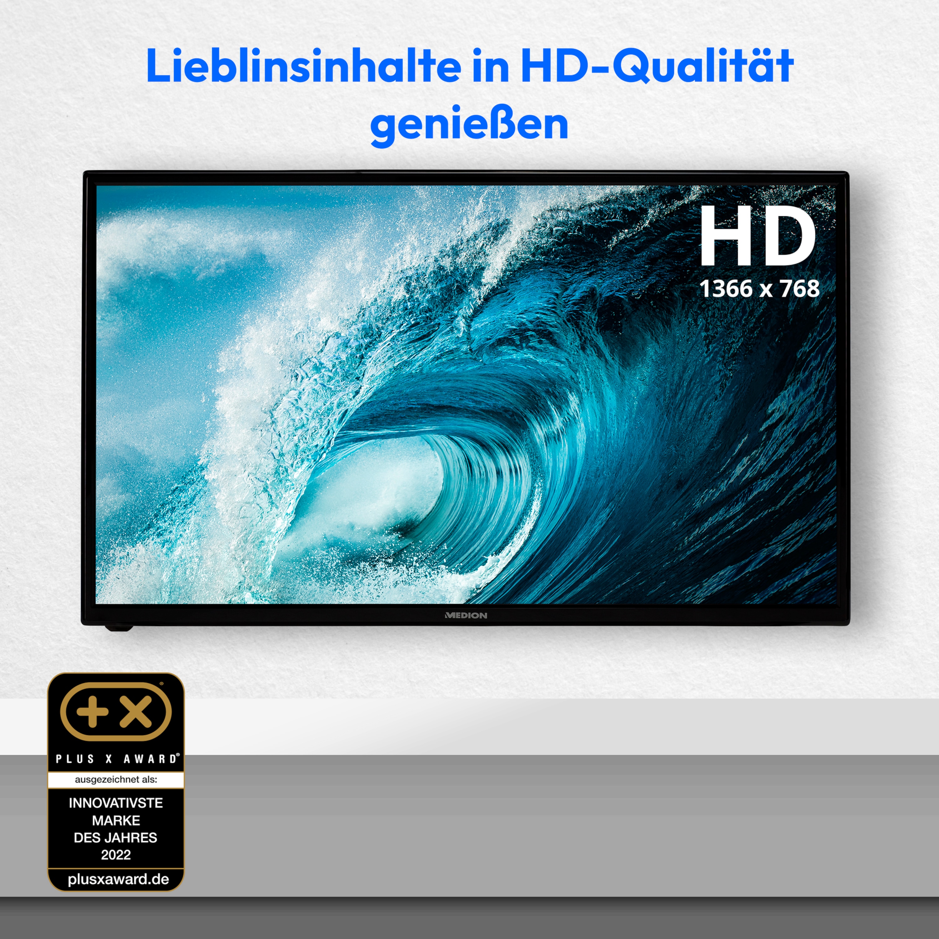 MEDION® LIFE® E13226 (MD 30326) HD TV, 80 cm (32“), HD Triple Tuner, integrierter Mediaplayer, CI+