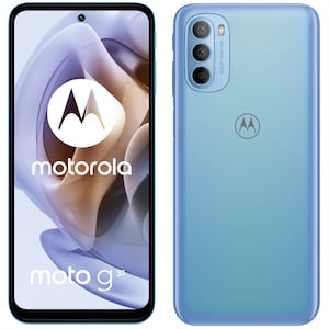 MOTOROLA moto g31 Smartphone | écran FHD+ 16,33 cm (6,43) | système d'exploitation Android&trade; 11 | 64 Go de mémoire interne | 4 Go de RAM, processeur Octa-Core | couleur : Sterling Blue