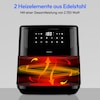 MEDION® LIFE® P10 XL Duo Heißluftfritteuse MD 11750, 100 Rezepte in der Life+ App, mit 2 Heizelementen, 2.150 W Gesamtleistung, ölfreies Frittieren, 9 Automatikprogramme, 6,8 L Nutzinhalt