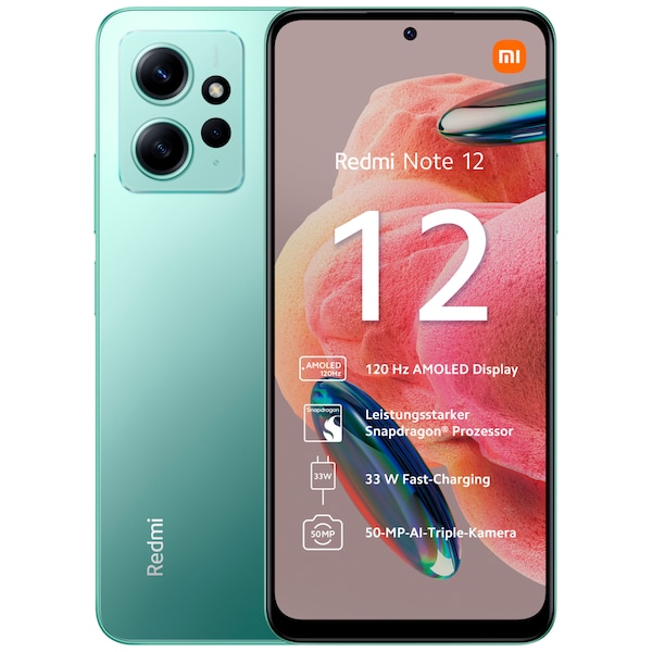 XIAOMI Redmi Note 12, 64 GB, Mint Green
