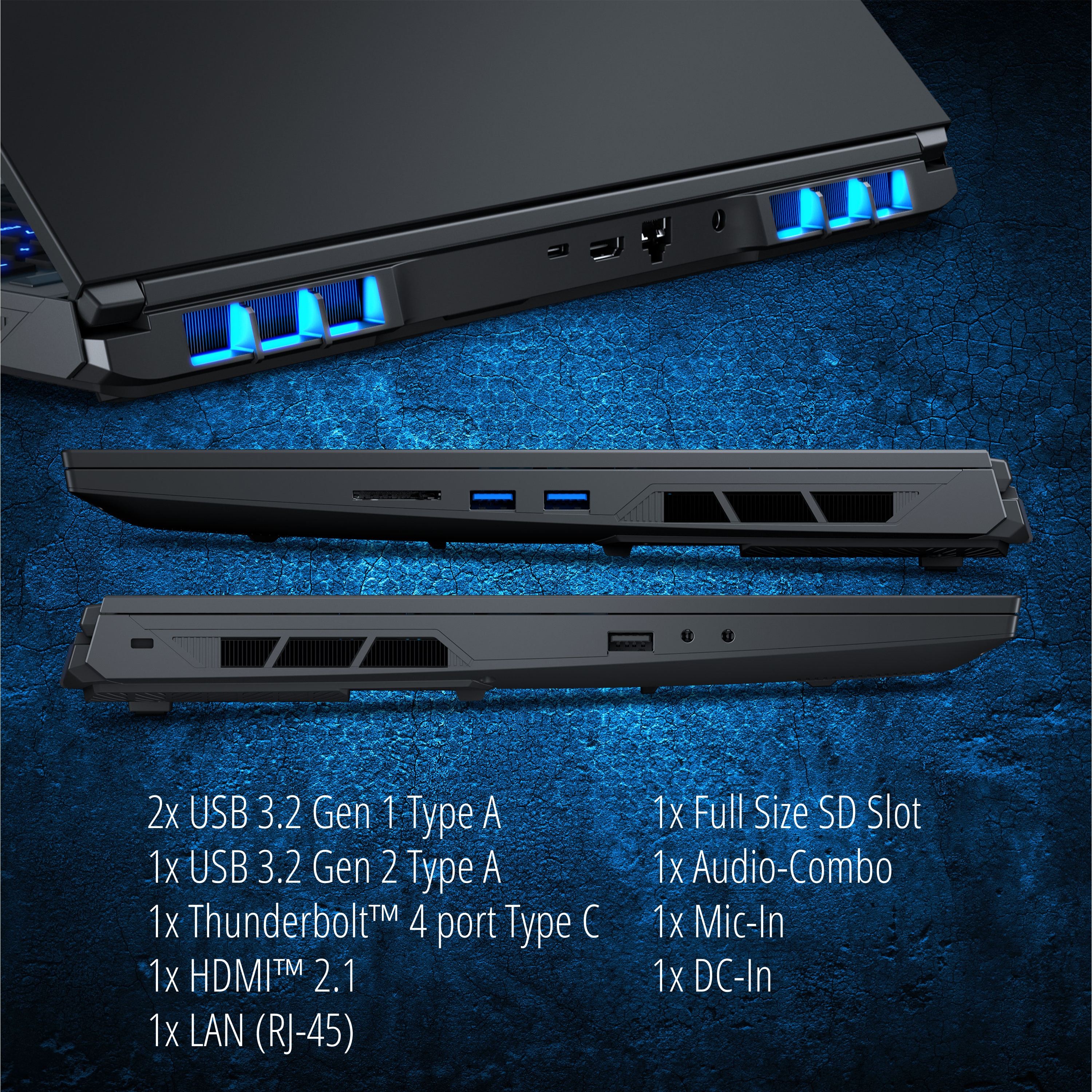 MEDION® ERAZER Major X20, Intel® Core™ i9-13900HX, Windows 11 Home, 40,6 cm (16,0”) QHD+ Display 100% sRGB mit 240 Hz, RTX 4070, 2 TB PCIe SSD, 32 GB RAM, High-End Gaming Notebook