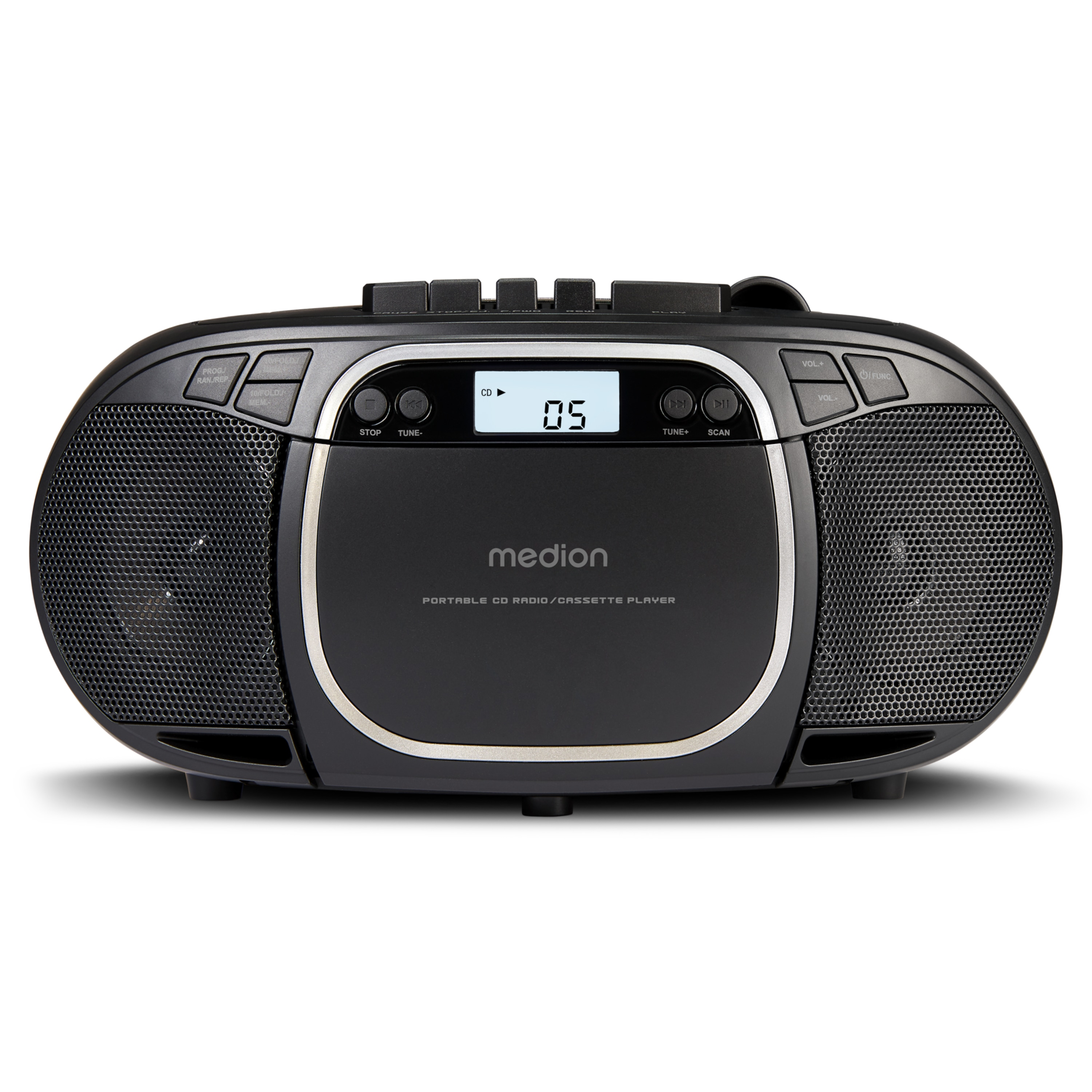 MEDION® LIFE® E66476 CD-/MP3-/Kassettenspieler schwarz | MEDION.DE 