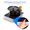 MEDION® LIFE® Induktions- kochplatte   MD 18490, 2000 Watt Induktionsleistung, 8 Automatikprogramme, automatische Topferkennung