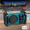 MEDION® LIFE® E66877 Baustellenradio, DAB+/PLL-UKW Radio, Dot Matrix LC-Display, Bluetooth® 5.0, spritzwassergeschützt (IP44), robustes Gehäuse, LED-Arbeitslicht, integrierter Akku, 5 W RMS