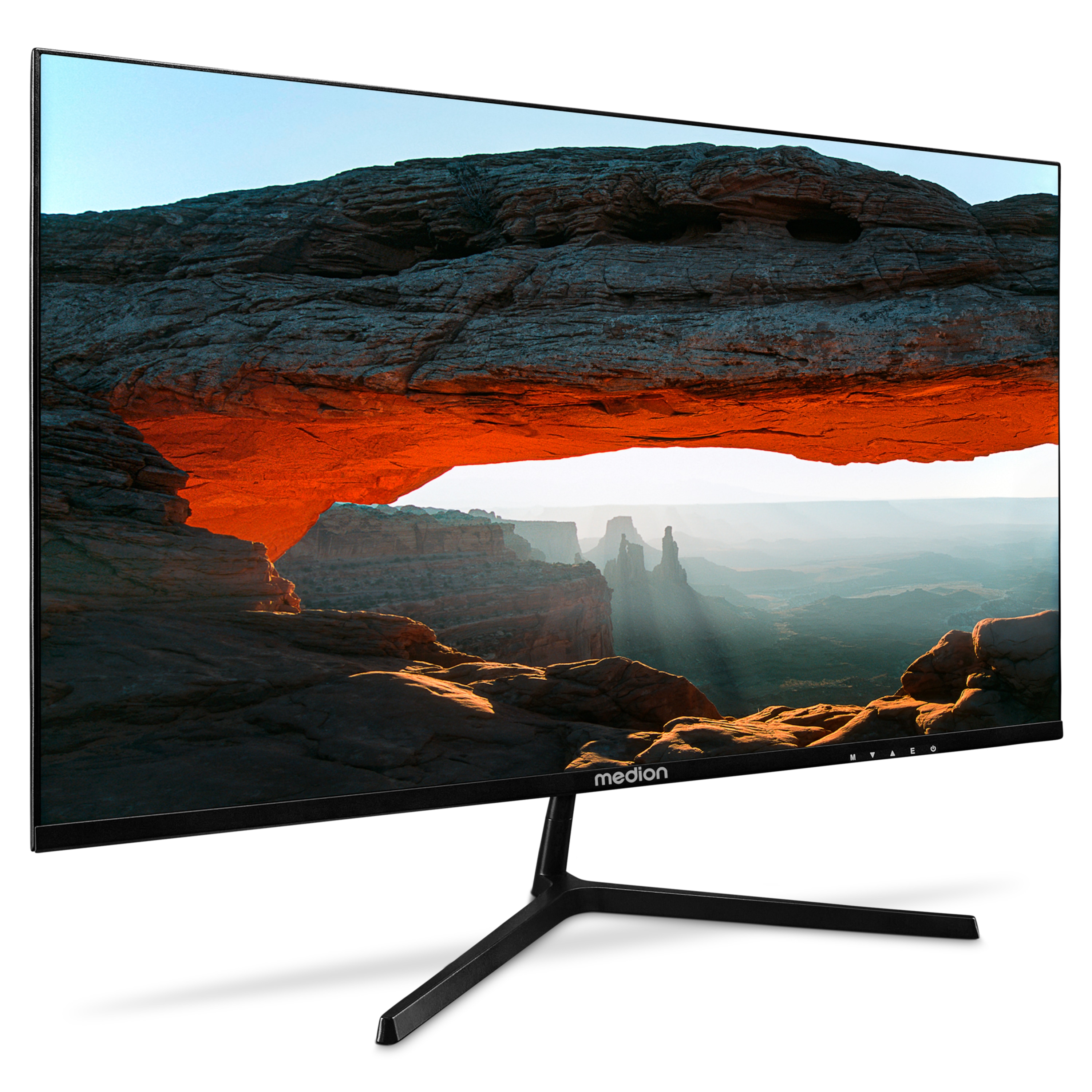 MEDION® AKOYA® P52424 (MD 20152) Widescreen Monitor, 60,5 cm (24''), Full HD Display, HDR10, DisplayPort, HDMI und rahmenloses Design