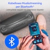MEDION® LIFE® P61768 Tragbarer Bluetooth® Lautsprecher XL, Dual Illuminated & Lightstrip (RGB-Lichteffekte), Bluetooth® 5.3, integrierter Akku mit bis zu 30 Stunden Laufzeit, robustes & mobiles Design, 2 x 25 W + 50 W RMS