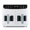MEDION® LIFE® P20 XXL Twin Matt Doppelzonen-Heißluftfritteuse MD11760, 100 Rezepte in der Life+ App, 2 separate Garzonen, 9 Automatikprogramme, 8,7 L Gesamt-Nutzinhalt, 2.600 Watt, Temperatur einstellbar bis 200 °C