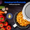 MEDION® LIFE Heißluftfritteuse P30 L (MD13020), 100 Rezepte in der Life+ App¹, 4,7 Liter Fassungsvermögen, 1.500 Watt, 60 min. Timer
