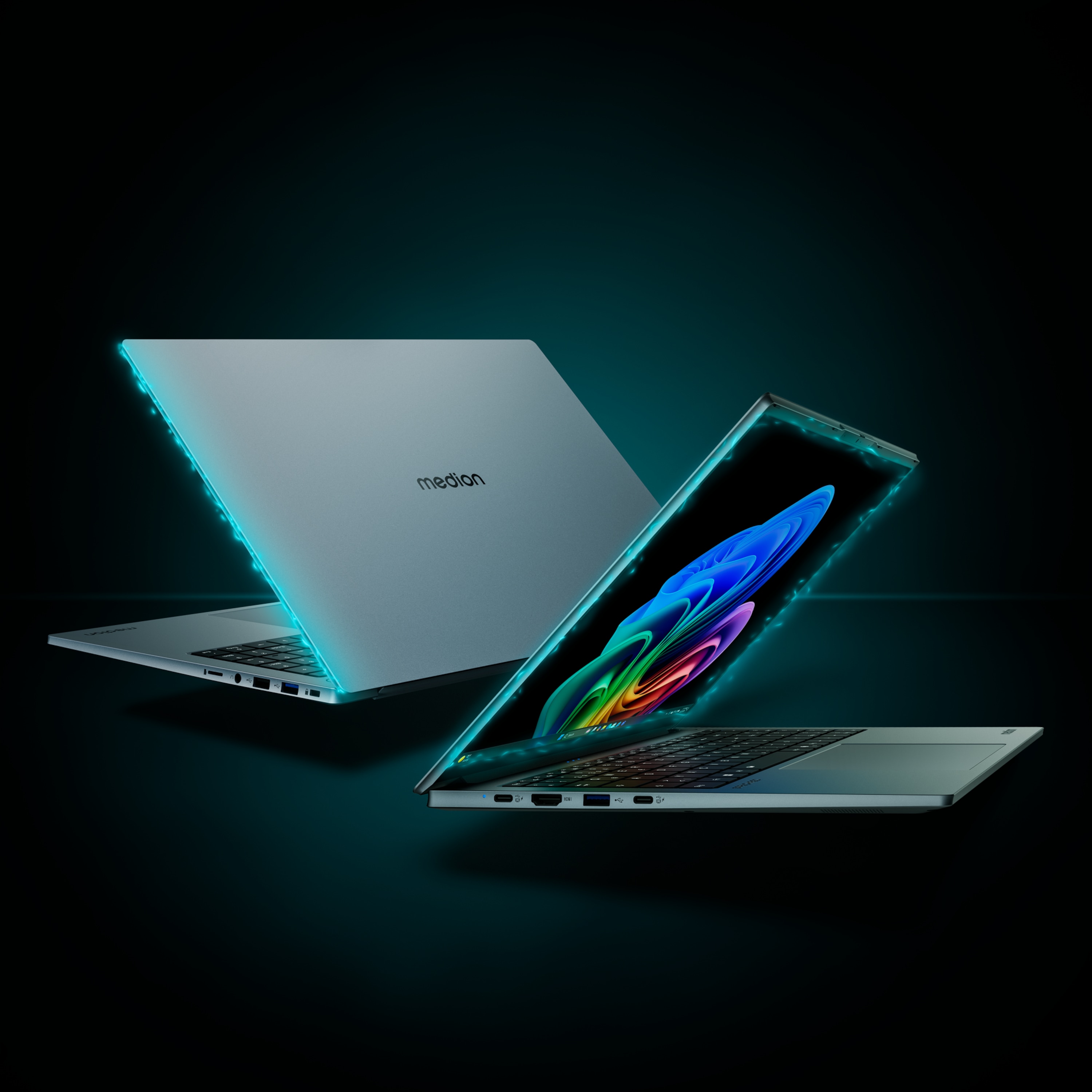 MEDION® SPRCHRGD 16 S1 OLED; Copilot+ PC, Intel® Core™ Ultra 7 258V , Windows 11 Home, 40,6 cm (16“) 2,8K OLED-Display, 1 TB SSD, 32 GB RAM