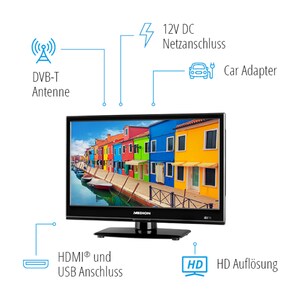 Medion Life E11940 Fernseher 47 Cm 18 5 Lcd Tv Hd Triple Tuner Integrierter Mediaplayer Car Adapter Ci Medion Online Shop