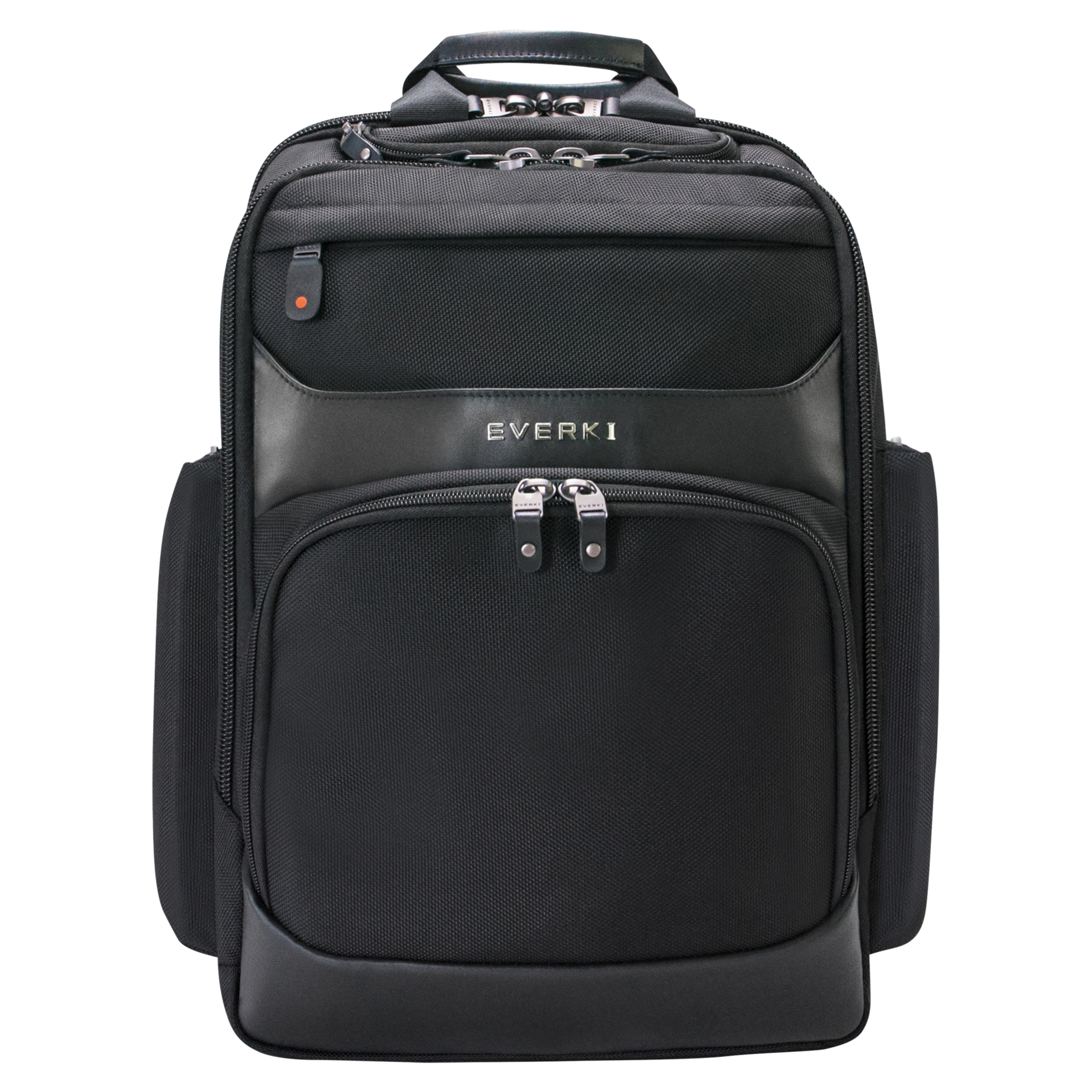 EVERKI Onyx Premium Laptop-Rucksack, für Geräte bis 15,6'', Hartschalenfach, Eckenschutz, RFID-blockierendes Fach, Trolley-Lasche