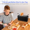 MEDION® MEDION LIFE Toaster MD12103, 2 lange Toastschlitze für bis zu 4 Toasts, LED Sensor-Touch-Display, 7 Bräunungsstufen und 5 Automatikprogramme