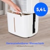 MEDION® Luftentfeuchter DH20 (MD12048), Entfeuchtungsleistung 20L/Tag, Volumen Wassertank 5,4L, 3 Modi, 2 Geschwindigkeitsstufen, Touch-Bedienung