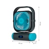 MEDION® LIFE Camping Ventilator E10 TF, 20 W Leistung, 5 Geschwindigkeitsstufen, 110° Oszillation, 10.000 mAh Akku, als Powerbank nutzbar, LED