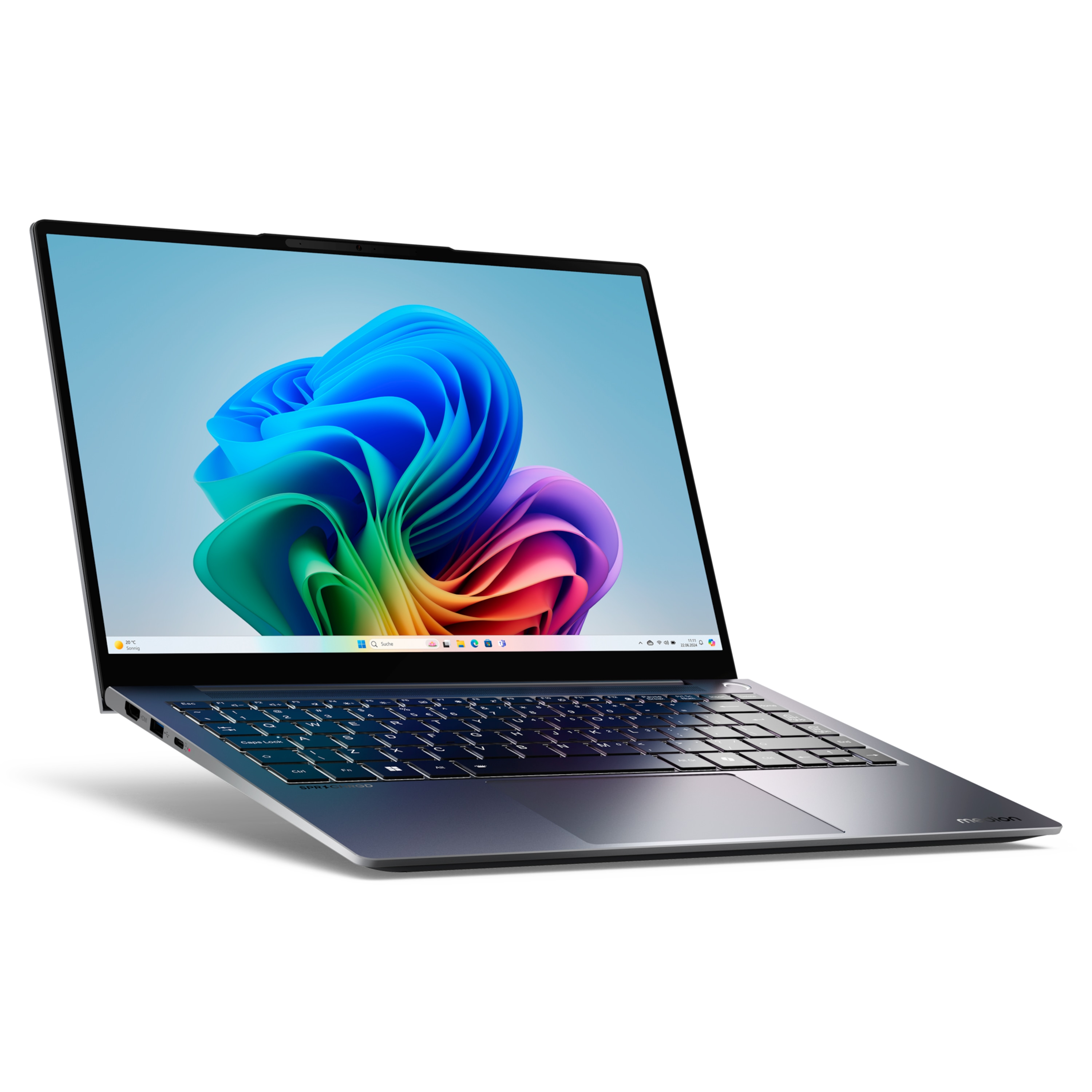 MEDION® SPRCHRGD 14 S1 Elite; Copilot+ PC, Snapdragon® X Elite, Windows 11 Home, 35,56 cm (14“) 2,8K Display, 1 TB SSD, 32 GB RAM