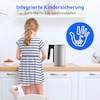 MEDION® LIFE Digitaler Wasserkocher MD12106, 2.200 Watt Leistung, 1,5 Liter Kapazität, LED-Display, LED-leuchtbalken, automatische Programme, Kindersicherung