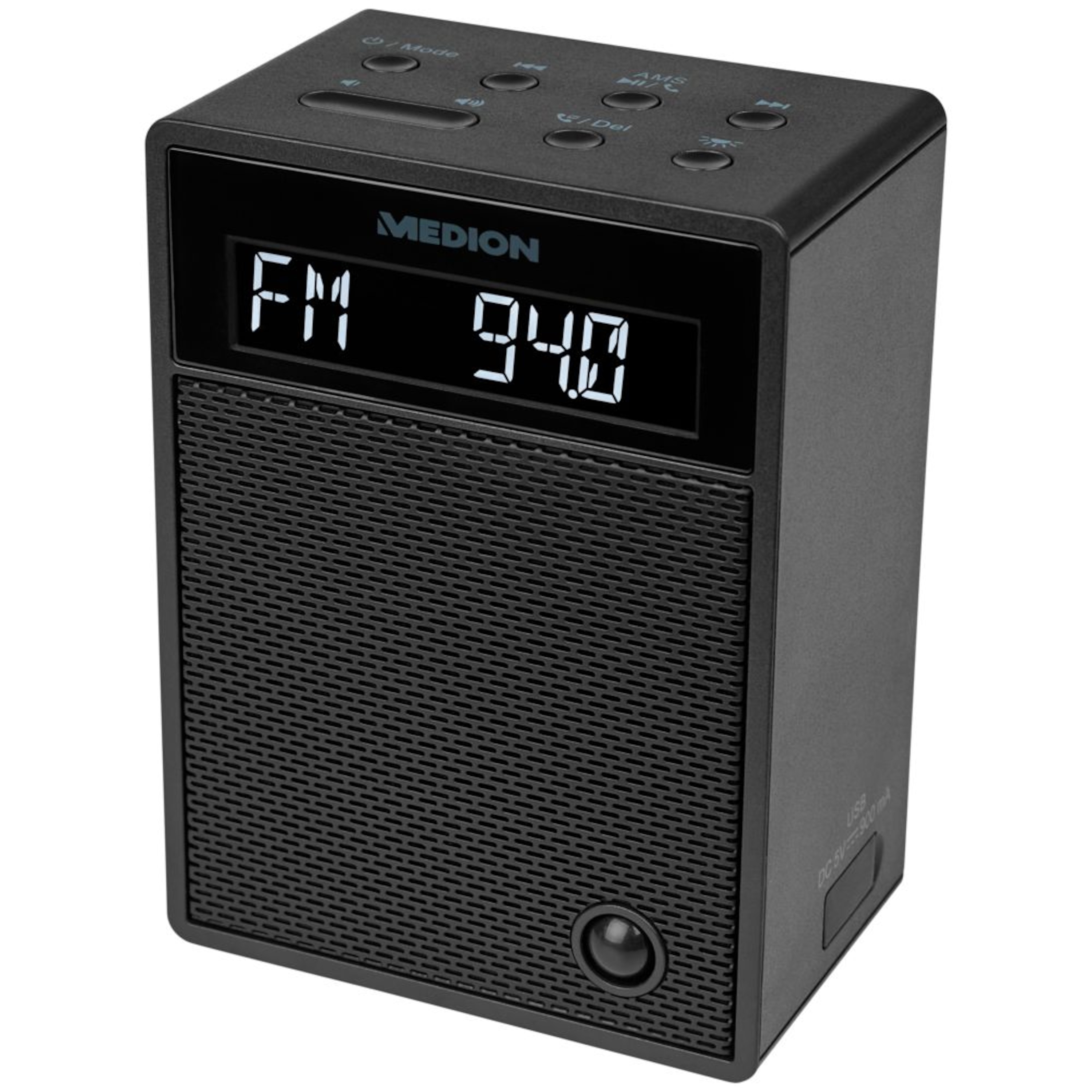 MEDION® LIFE® P65702 Bluetooth® Steckdosenradio mit LC-Display, NFC, PLL-UKW Radio, Freisprechfunktion, USB-Ladefunktion