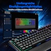 MEDION® ERAZER Supporter X20 mechanische Gaming Tastatur, extrem langlebige CHERRY MX RGB Red Switches, austauschbare Schalter und Tastenkappen, 100% Anti-Ghosting, RGB-Hintergrundbeleuchtung, hochwertige Oberfläche