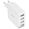 MEDION® LIFE® P87285 Ladegerät, Quick-Charge, Stromversorgung für bis zu vier Geräte, USB-Ladestation, Betriebszustands-LED