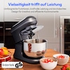 MEDION® LIFE® Digitale Küchenmaschine MD18420, 1.200 W, 8 Geschwindigkeitsstufen, Digitales Sensor-Touch-Display, inkl. Eisschüssel