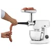 MEDION® LIFE Digitale Küchenmaschine MD12600, 800 W Gleichstrommotor, Energiesparend, Ultraleise, Digitales Sensor-Touch-Display, 4,6 L Edelstahlschüssel, Inkl. Fleischwolf