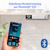 MEDION® LIFE® P66750 DAB+ Premium Küchenradio, 6,1 cm (2,4'') TFT-Farbdisplay, DAB+/PLL-UKW Radio, Bluetooth® 5.0, LED-Beleuchtung, 2 x 3 W RMS
