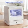 MEDION® LIFE Mini-Geschirrspüler DWT30 (MD370022), 3 Maßgedecke, 3-in-1 Betrieb mit Wassertank, 6 Programme, UV-Licht, Lüfter-Trocknung, LED-Touch-Display