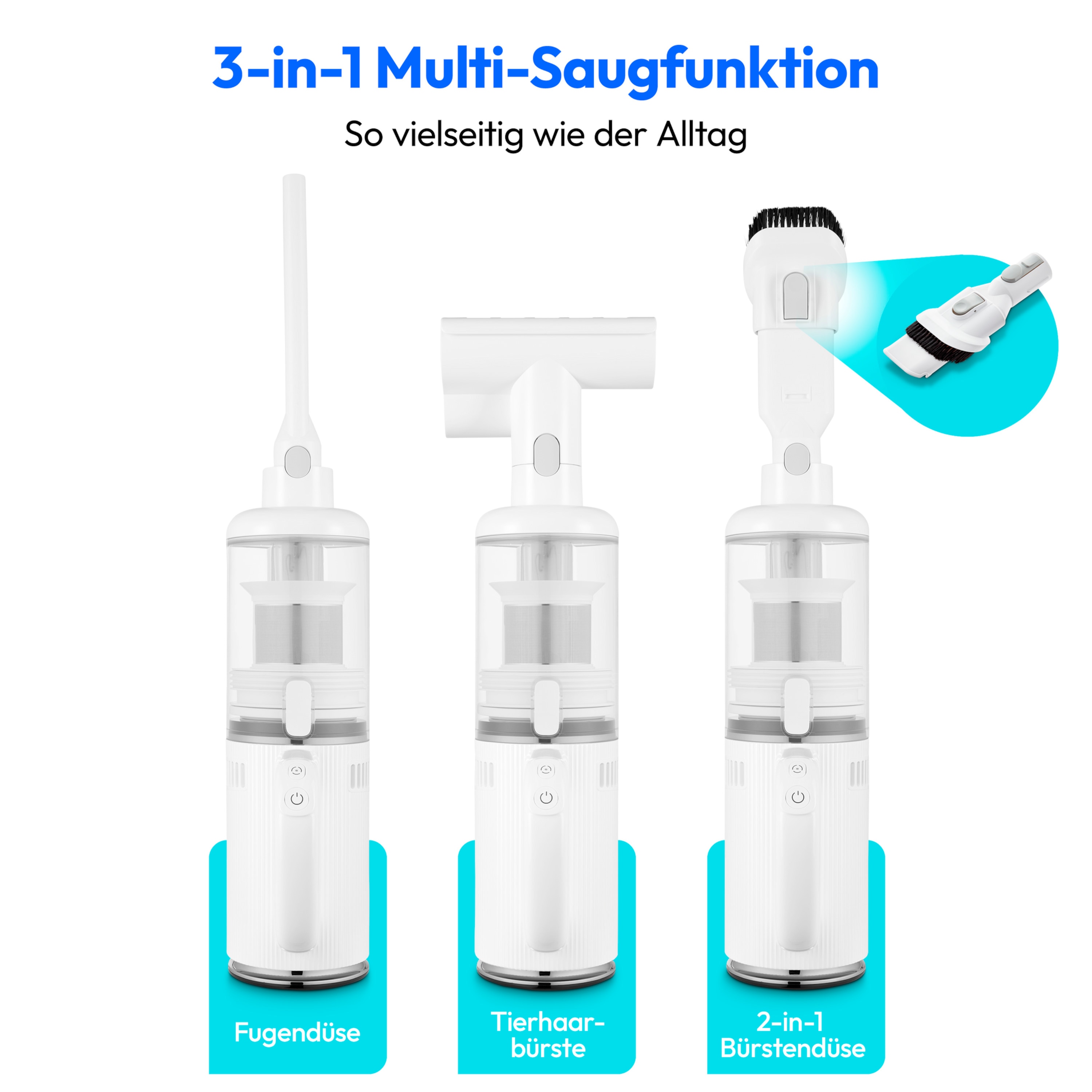 MEDION® LIFE H30 2in1 Nass Trockensauger, getrennter Frischwasser- und Schmutzwassertank, Selbstreinigungs- und Trocknungsfunktion, LED-Display, geeignet für alle Hartböden