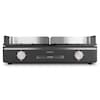MEDION® LIFE Tischgrill mit Dual-Zonen-System (MD12027), 2,400 Watt, 2 abnehmbare Platten, LED-Statusanzeige (weiß, rot, grün), IPX4-Schutz