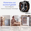 MEDION® LIFE Gefrierschrank MD370018 Silber, 85 L Nutzinhalt, 3 Türfächer, manuelle Abtauung, Temperaturbereich 0–5 °C, Energieklasse C, leiser Kompressorbetrieb (39 dB), wechselbarer Türanschlag