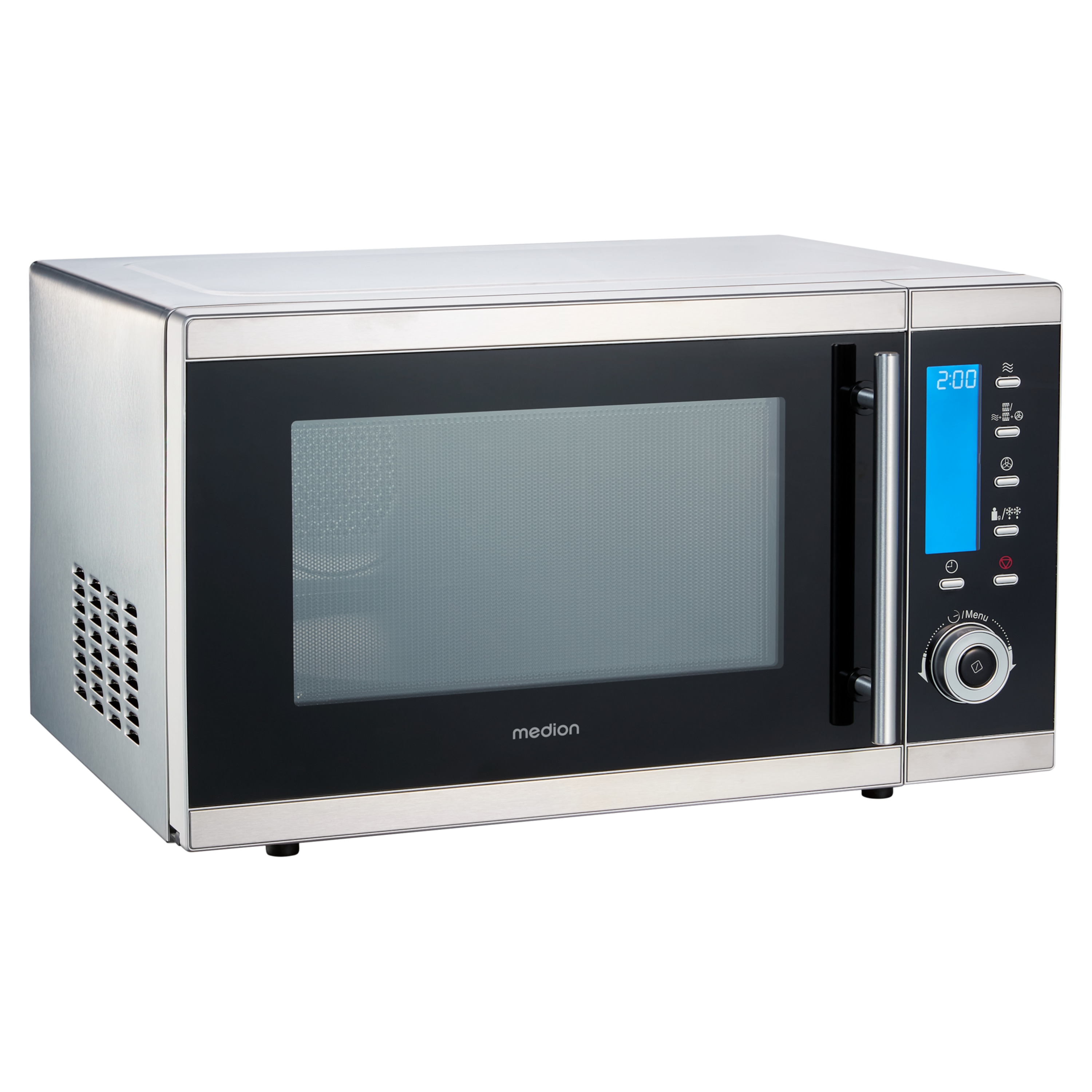 MEDION® LIFE® 4in1 Mikrowelle MD 15501, Kombination aus Mikrowelle, Ofen und Doppelgrill, 10 Automatikprogramme, 25 L Garinnenraum