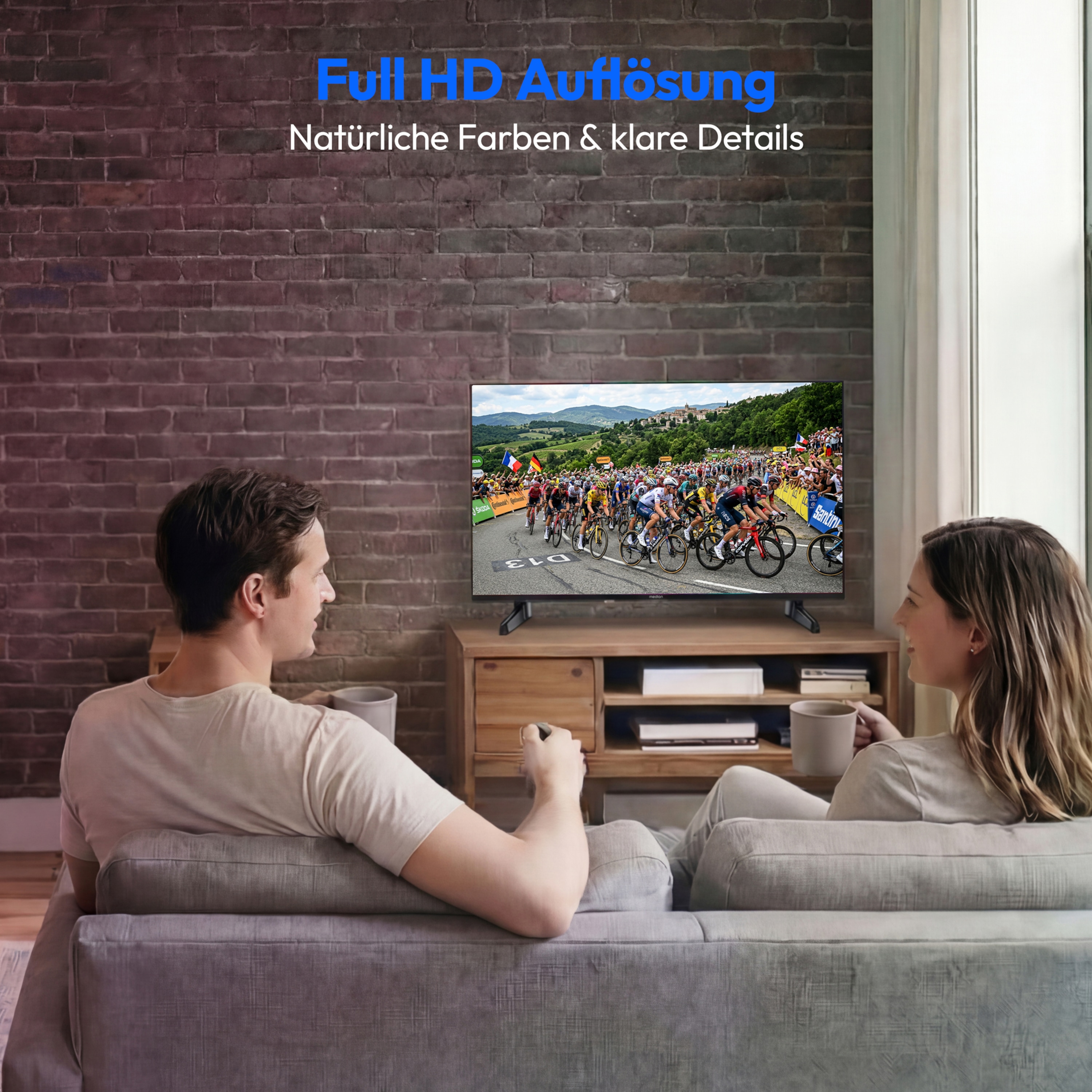MEDION® LIFE MD 832100 Android TV, 80 cm (32''), Full HD Display, HDR, PVR ready, Bluetooth®, Netflix, Amazon Prime Video