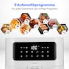 MEDION® LIFE® E40 XL Heißluftfritteuse MD 11740, 100 Rezepte in der Life+ App, ölfreies Frittieren, 9 Automatikprogramme, 5,2 L Korbvolumen