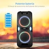 MEDION® LIFE® P67038 Partylautsprecher, PLL-UKW Radio, Bluetooth® 5.0, satter Sound, verschiedene Lichteffekte, X-Bass Bassanhebung, inkl. Mikrofon, 2 x 22 W RMS Ausgangsleistung