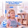 MEDION® LIFE HE-1 Kids Bluetooth Kinderkopfhörer, 3-stufiger Gehörschutz, bis zu 85 Std. Akkulaufzeit, MP3-Player, Bluetooth 5.4, AUX & microSD, LED-Lichtring, austauschbare Designs