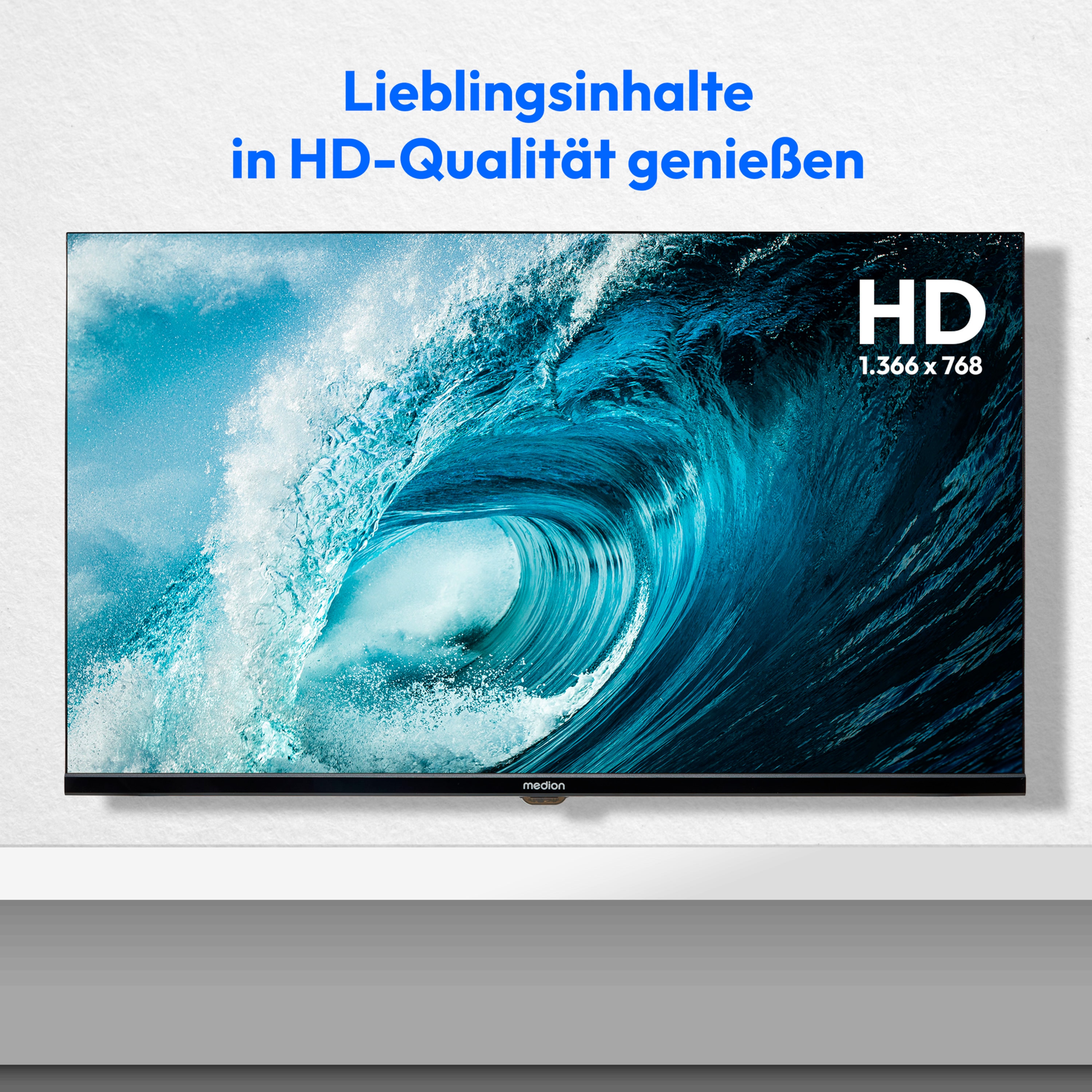 MEDION® LIFE® E8322500 (MD 832000) HD TV, 80 cm (32“), HD Triple Tuner, integrierter Mediaplayer, CI+ Schnittstelle