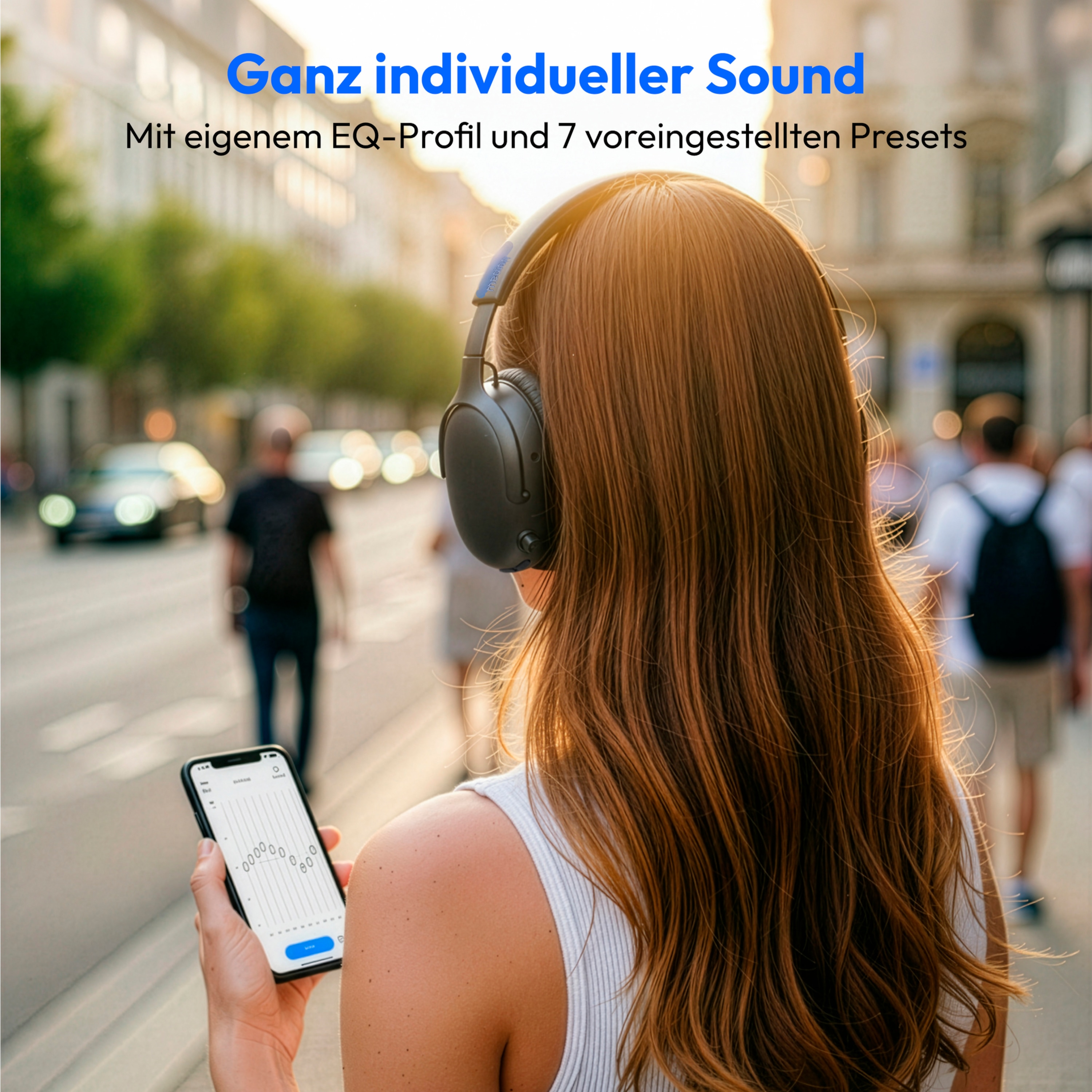 MEDION® Over Ear-Kopfhörer LIFE HX-1 Pro anthrazit, bis zu 190 Stunden Akkulaufzeit, Hybrid Active Noise Cancelling, 7 EQ-Presets + 1 App-Preset, Bluetooth® 6.0 wireless technology, IPX4 Spritzwasserschutz