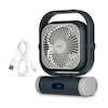 MEDION® LIFE Camping Ventilator E10 TF, 20 W Leistung, 5 Geschwindigkeitsstufen, 110° Oszillation, 10.000 mAh Akku, als Powerbank nutzbar, LED
