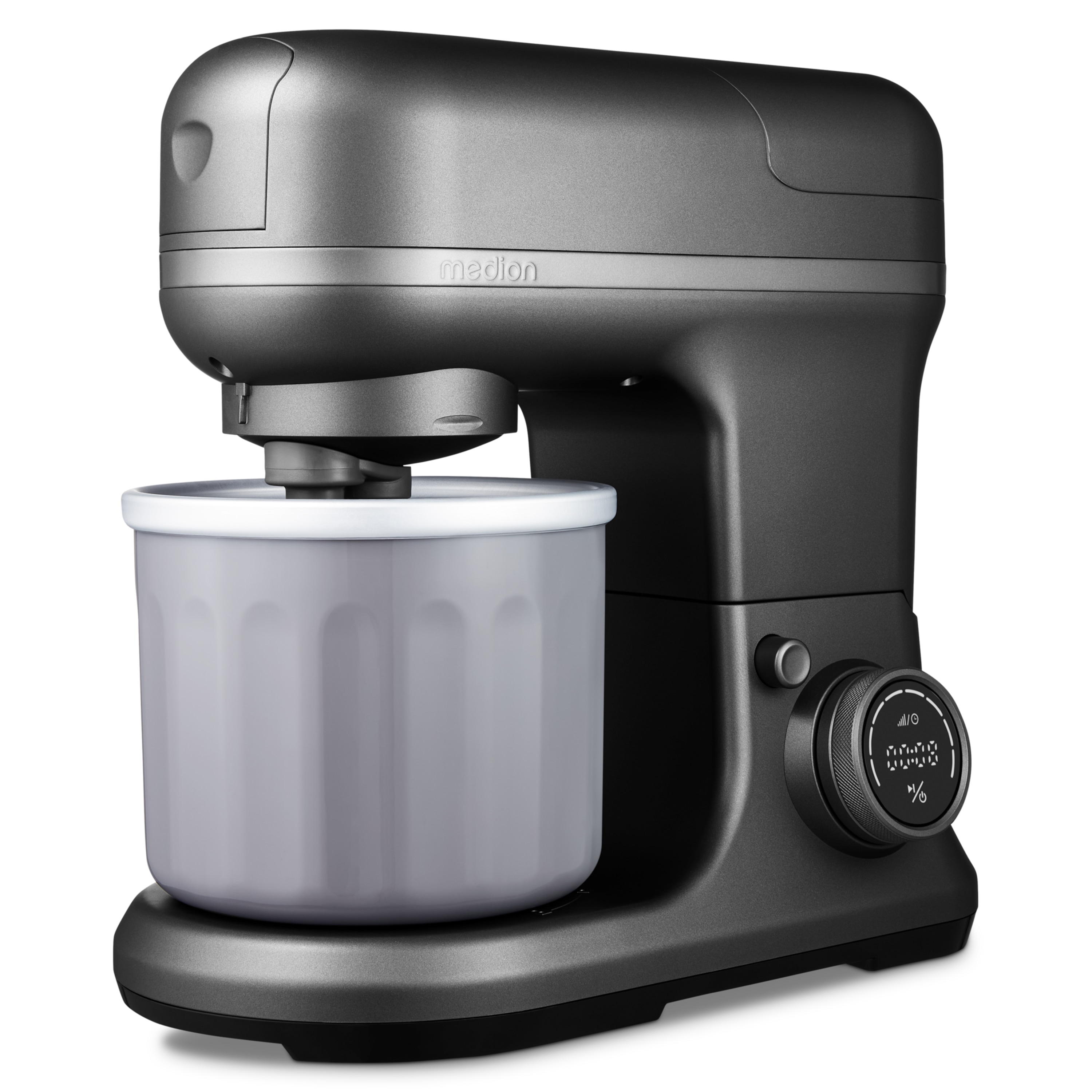 MEDION® LIFE® 4-in-1 Digitale Küchenmaschine MD18440, 1.200 W, 8 Geschwindigkeitsstufen, Digitales Sensor-Touch-Display, umfangreiches Zubehör