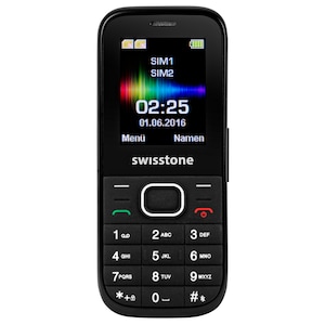 SWISSTONE SC 225 Mobiltelefon, Schwarz