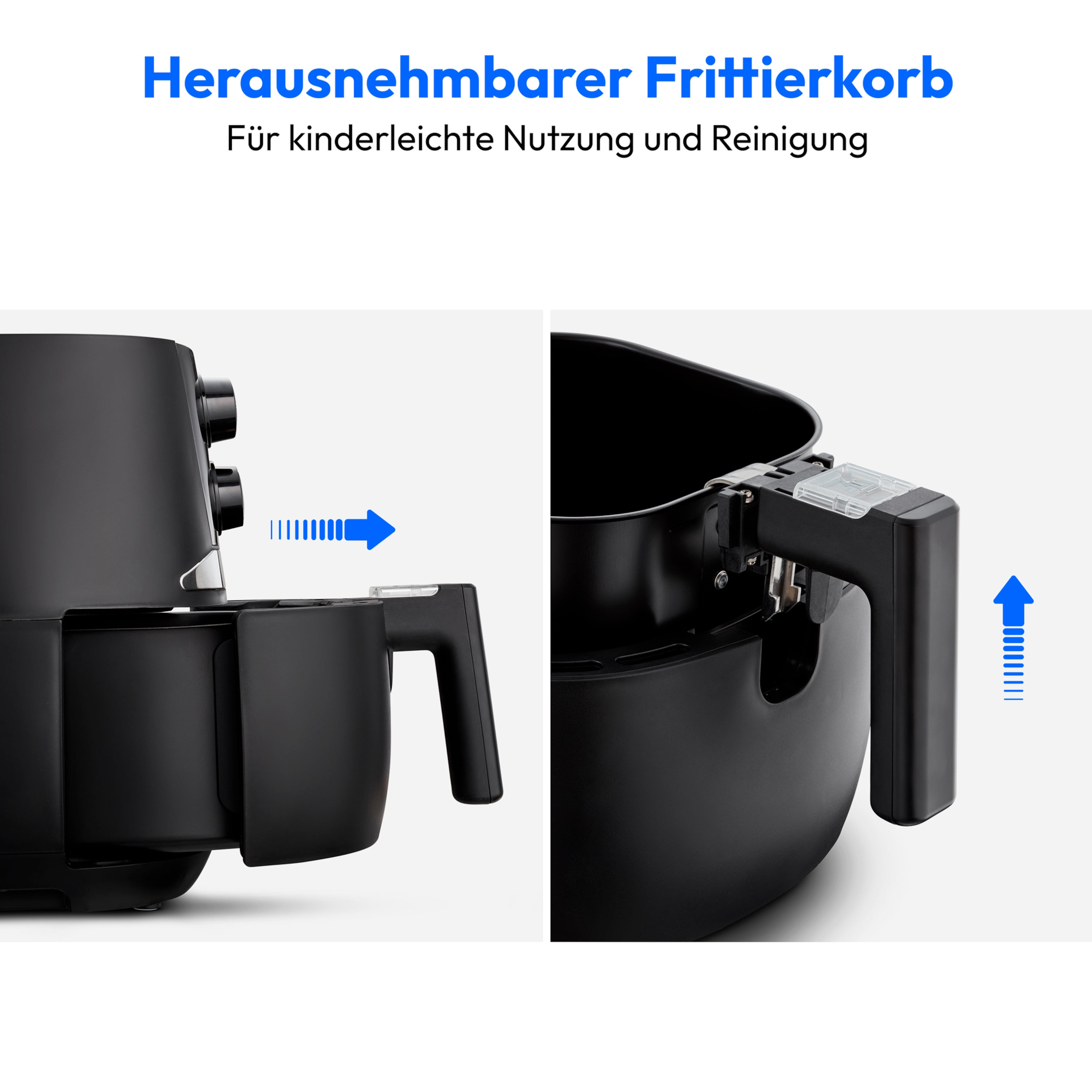 MEDION® LIFE® E20 L Heißluftfritteuse (MD 10711), ölfreies Frittieren, 3,2 L Korbvolumen, 1.400W Leistung